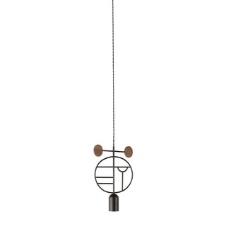 Nomon Wooden Dots pendant lamp graphite structure 1 element - Buy now on ShopDecor - Discover the best products by NOMON design
