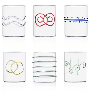 Ichendorf Decò Arlecchino set 6 water glass assorted - Buy now on ShopDecor - Discover the best products by ICHENDORF design
