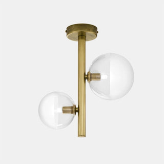 Il Fanale Molecole Plafoniera 2 Luci ceiling lamp - Brass - Buy now on ShopDecor - Discover the best products by IL FANALE design
