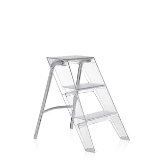 Kartell Upper folding step ladder with chromed steel structure Kartell Crystal 70 - Buy now on ShopDecor - Discover the best products by KARTELL design