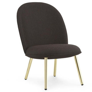 Normann Copenhagen Ace lounge chair full upholstery fabric with brass structure - Buy now on ShopDecor - Discover the best products by NORMANN COPENHAGEN design