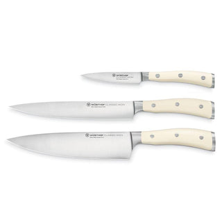 Wusthof Classic Ikon set 3 pieces knife crème - Buy now on ShopDecor - Discover the best products by WÜSTHOF design